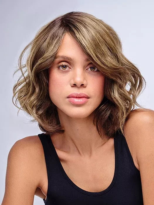 10″ Au Natural Waves Topper | Synthetic Hair Hair Topper (Mono Part)