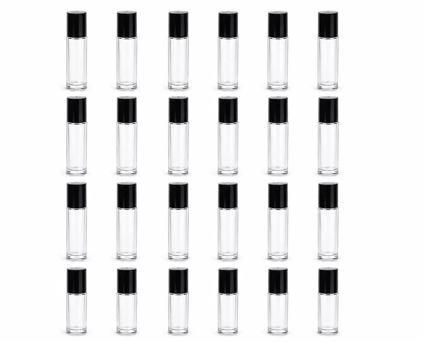 10 ml (1 /3 oz) Glass Roll-On Bottles Set of 24