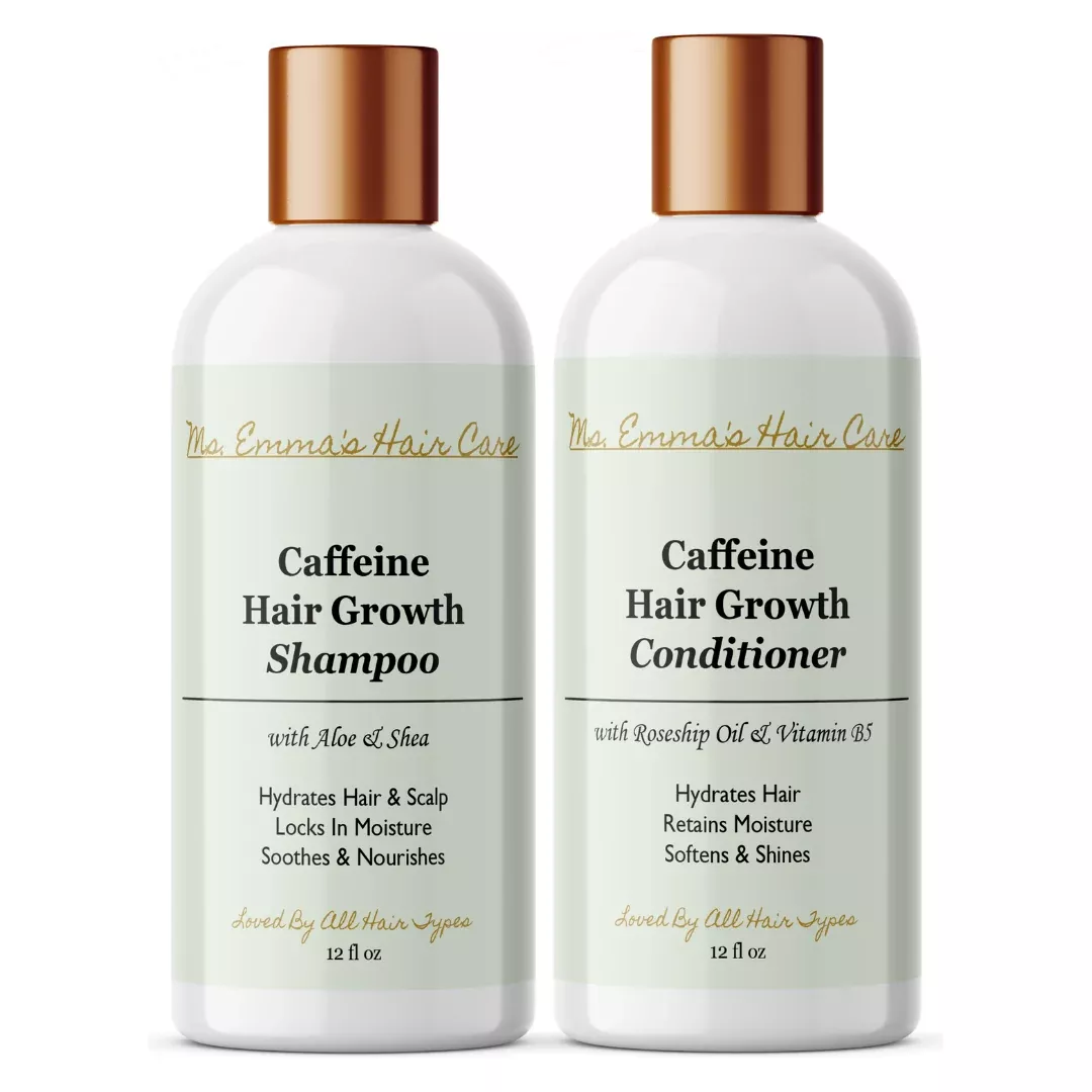 12 oz CAFFEINE HAIR GROWTH SHAMPOO AND CONDITIONER