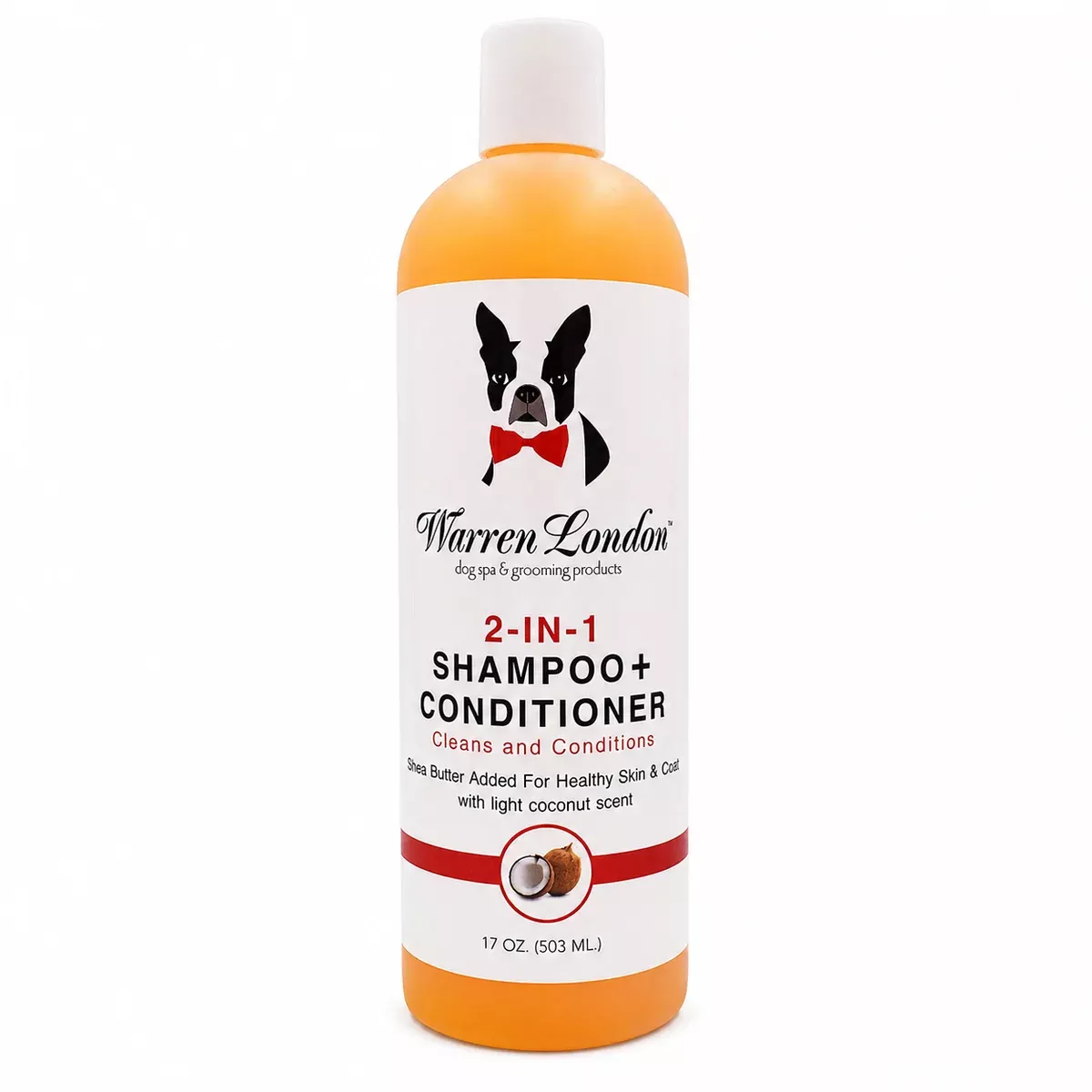 2-in-1 Dog Shampoo & Conditioner – Coconut, 17 oz