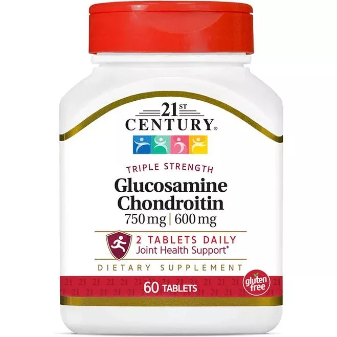21st Century Glucosamine / Chondroitin, Triple Strength, 750 Mg / 600 Mg, 60 Tablets