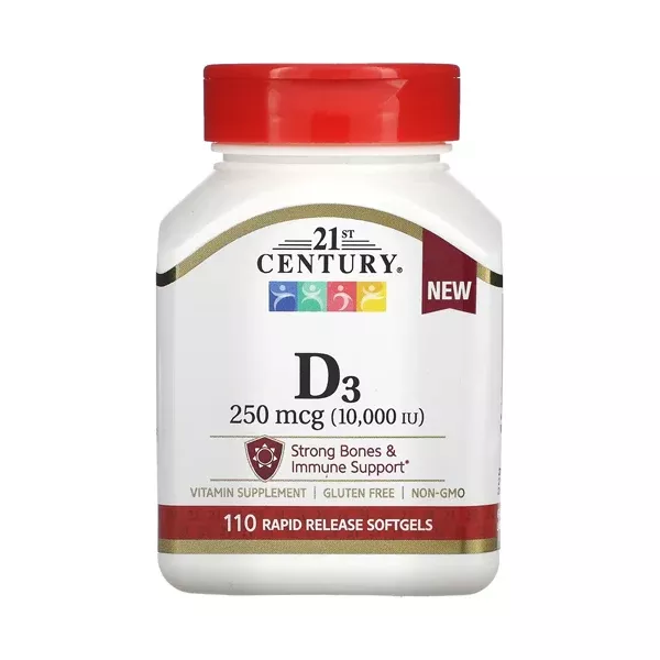 21st Century Ultra Strength D3-10, 000 IU, Tablets