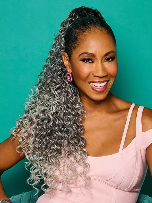 27″ Glam Curls Pony | Synthetic Hair Clip In Extensions (Drawstring)