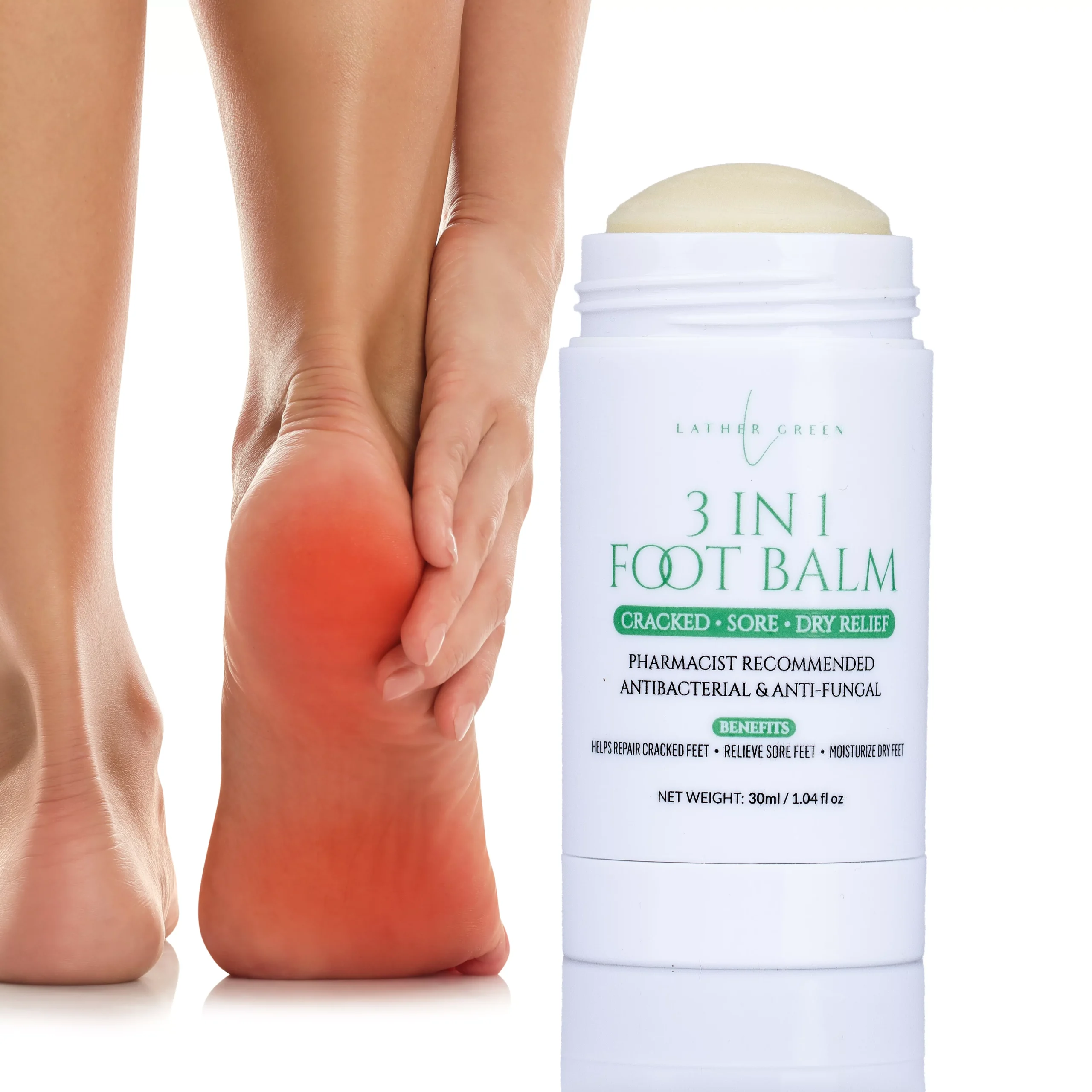 3 in 1 Healing Foot Balm – Cracked Heel, Sore, Dry Relief