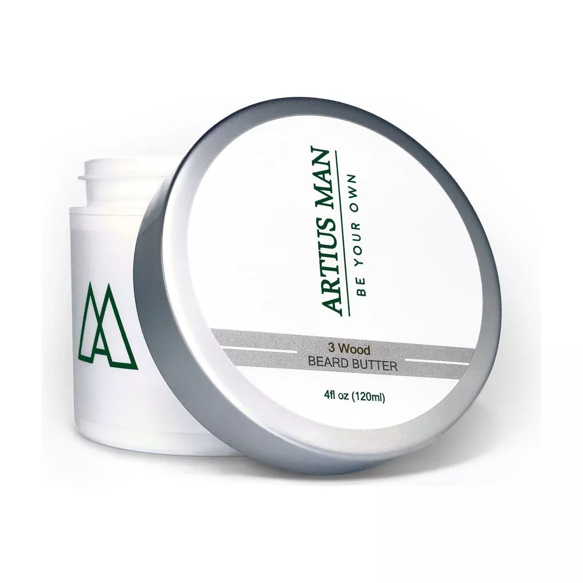 3 Wood Beard Butter – Luxury Hinoki, Sandalwood, and Oud Beard Conditioner (4 oz)