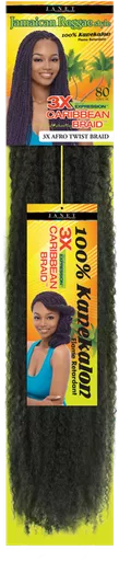 3X Afro Twist Caribbean Braid 80″
