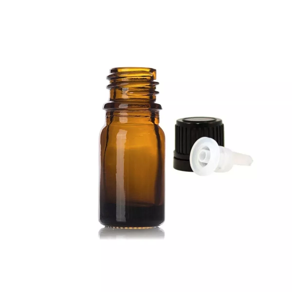 5 ml Amber Glass Bottles with Cap & Orifice – 12-Pack Essential Oil Storage