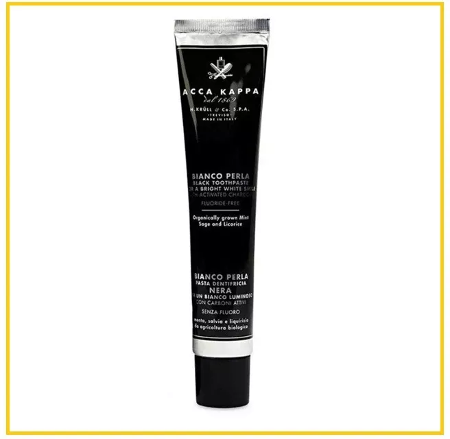 ACCA KAPPA BIANCO PERLA BLACK TOOTHPASTE WITH ACTIVATED CHARCOAL 100ML
