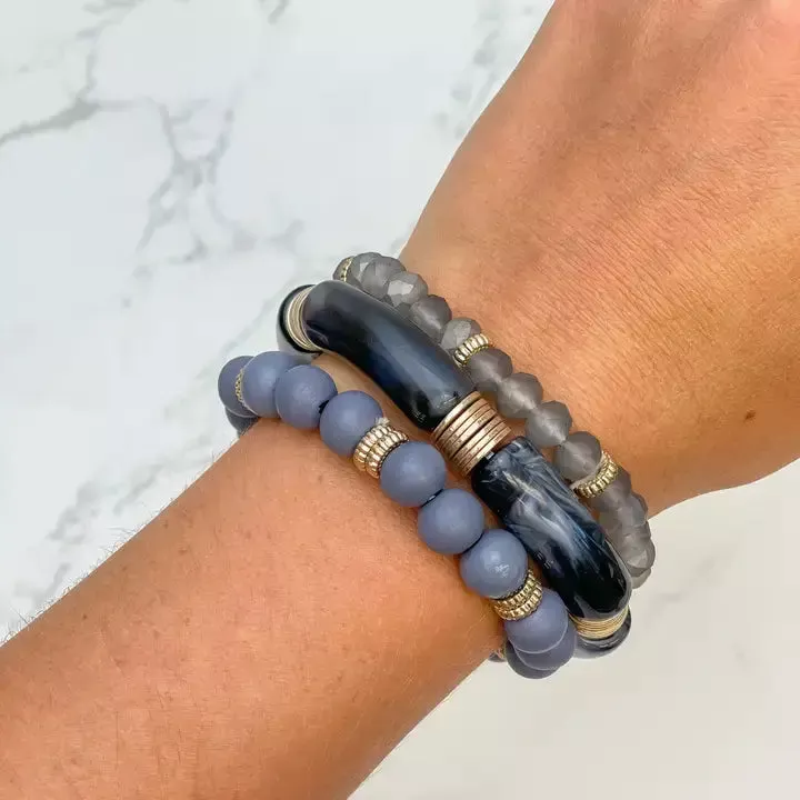Acrylic Tube Bracelet Trios