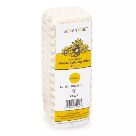 Advantange Muslin Epilating Strips 3′ x 1′ 100 ct