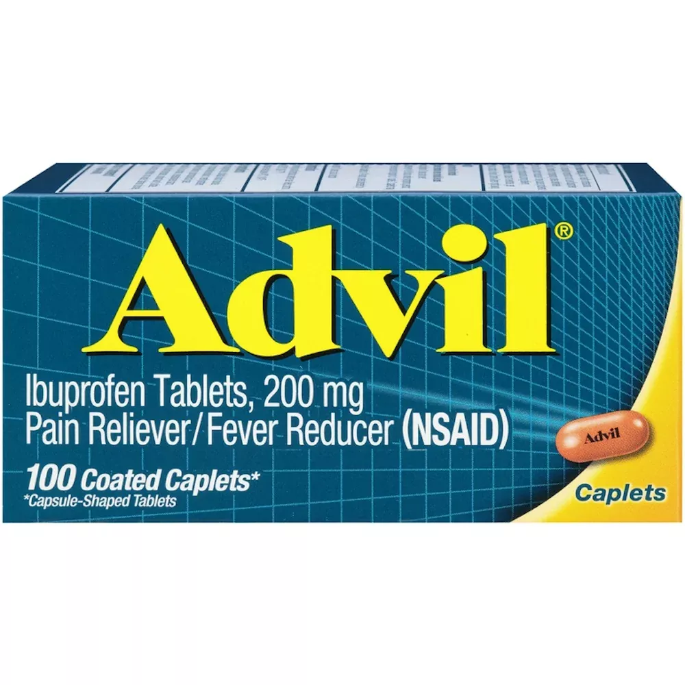 Advil Ibuprofen Pain Reliever Fever Reducer, 200 Mg, 100 Caplets