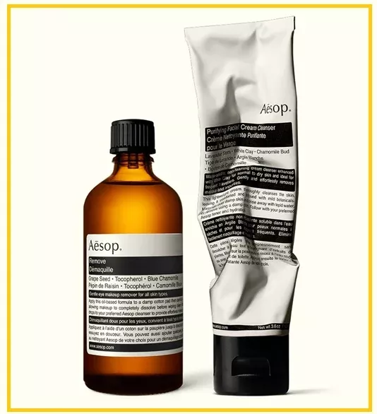 AESOP Pure and Moisturizing Makeup Remover Duo Set