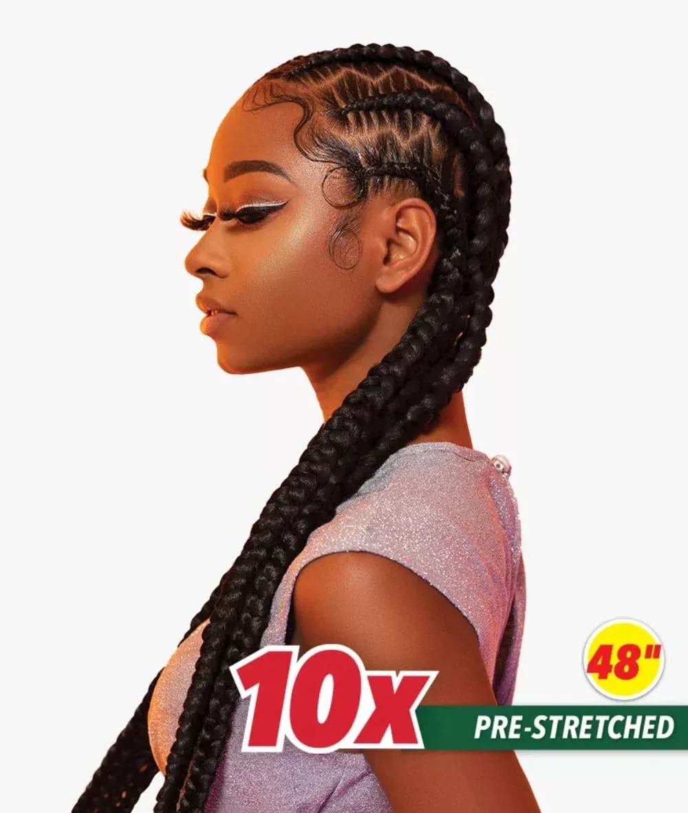 African Collection 10X X-Pression Pre-Stretched Braid 48″