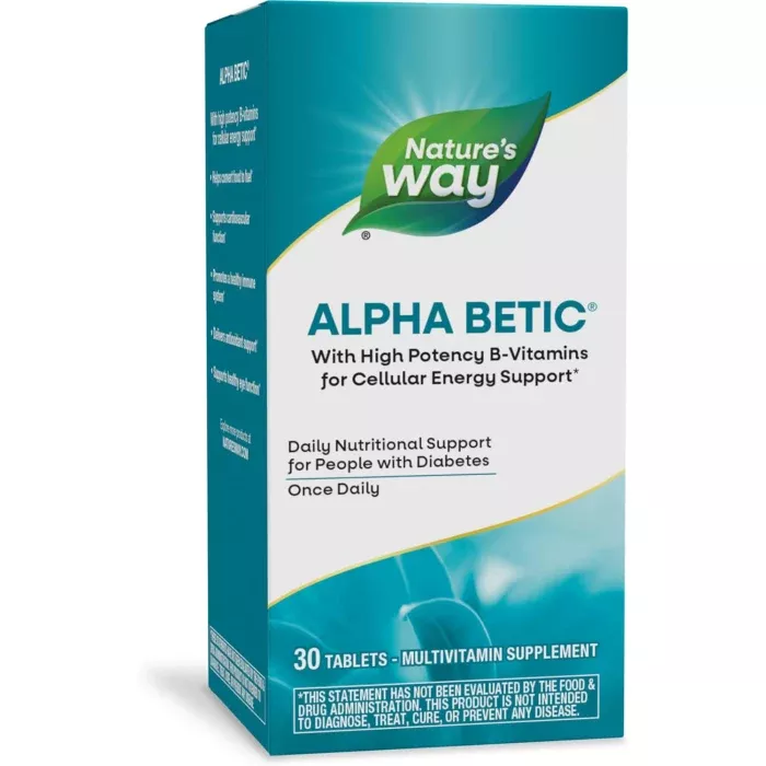Alpha Betic For Diabetic HealthOnce A Day Multi Caplets 30Ct