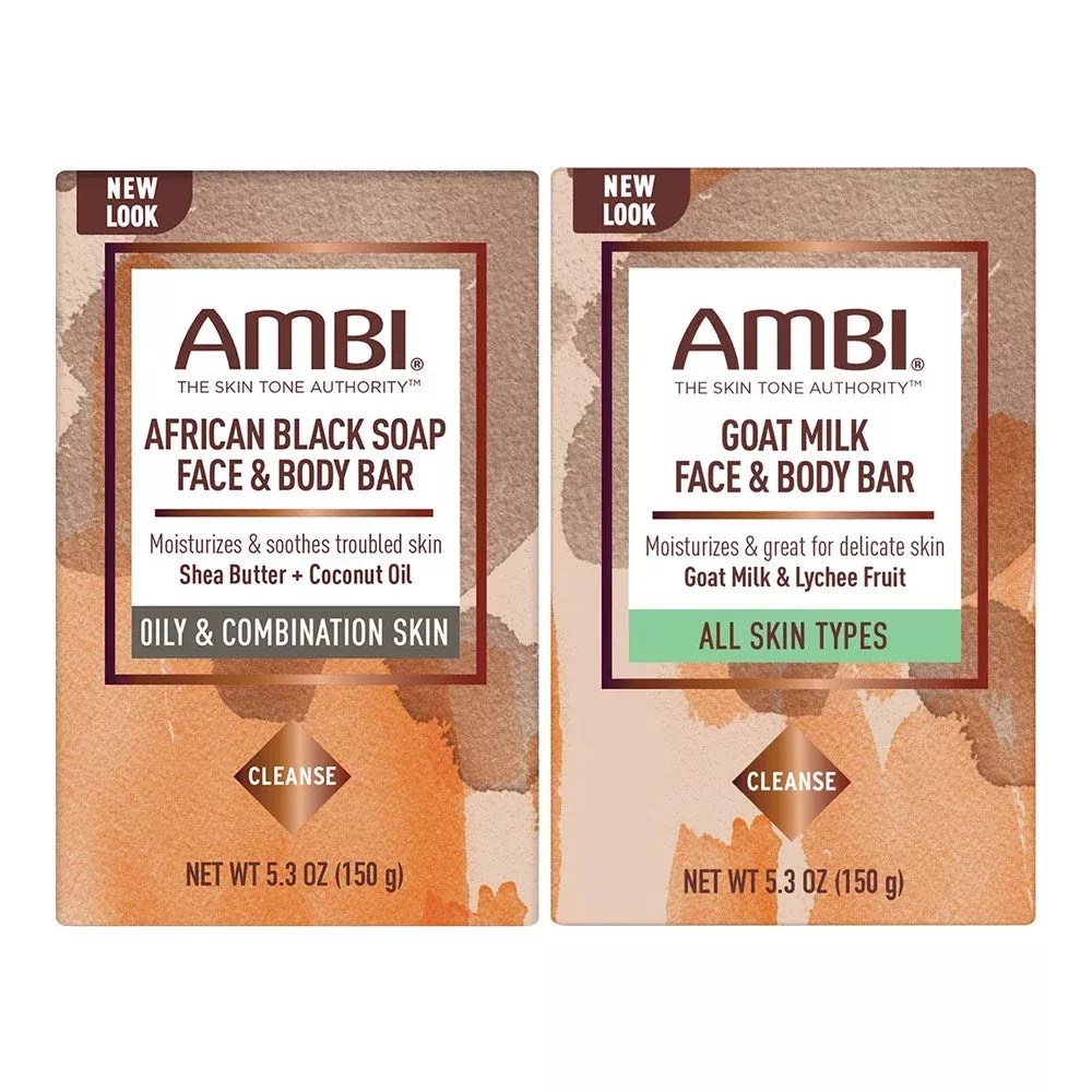 Ambi Skin Care African Black Soap – Shea Butter, 5.3 Oz