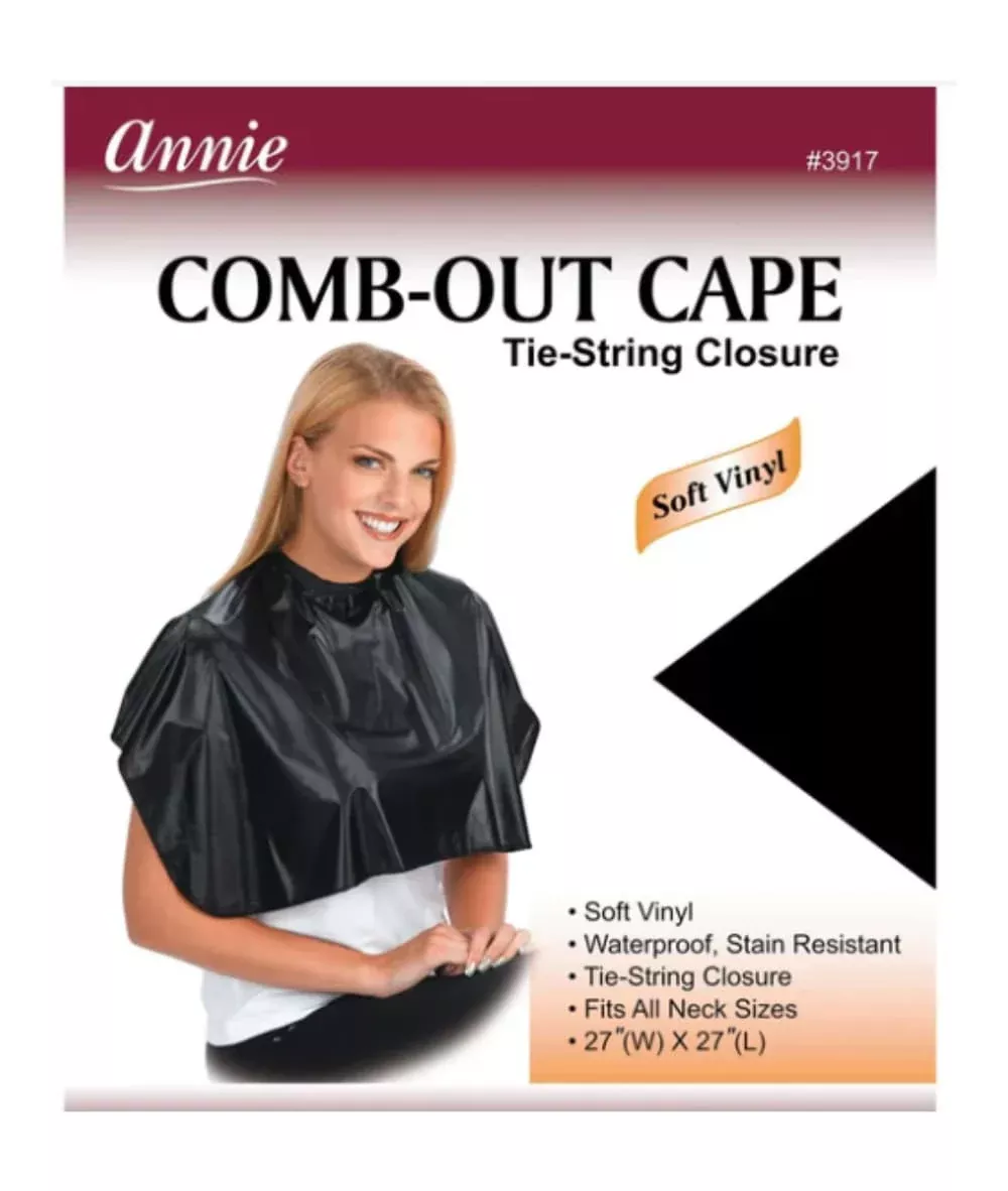Annie Comb-Out Cape Tie String Closure Soft Vinyl