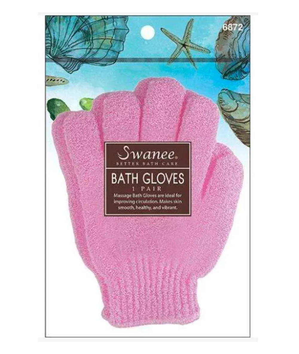 Annie Swanee Bath Gloves [Pink] #6872