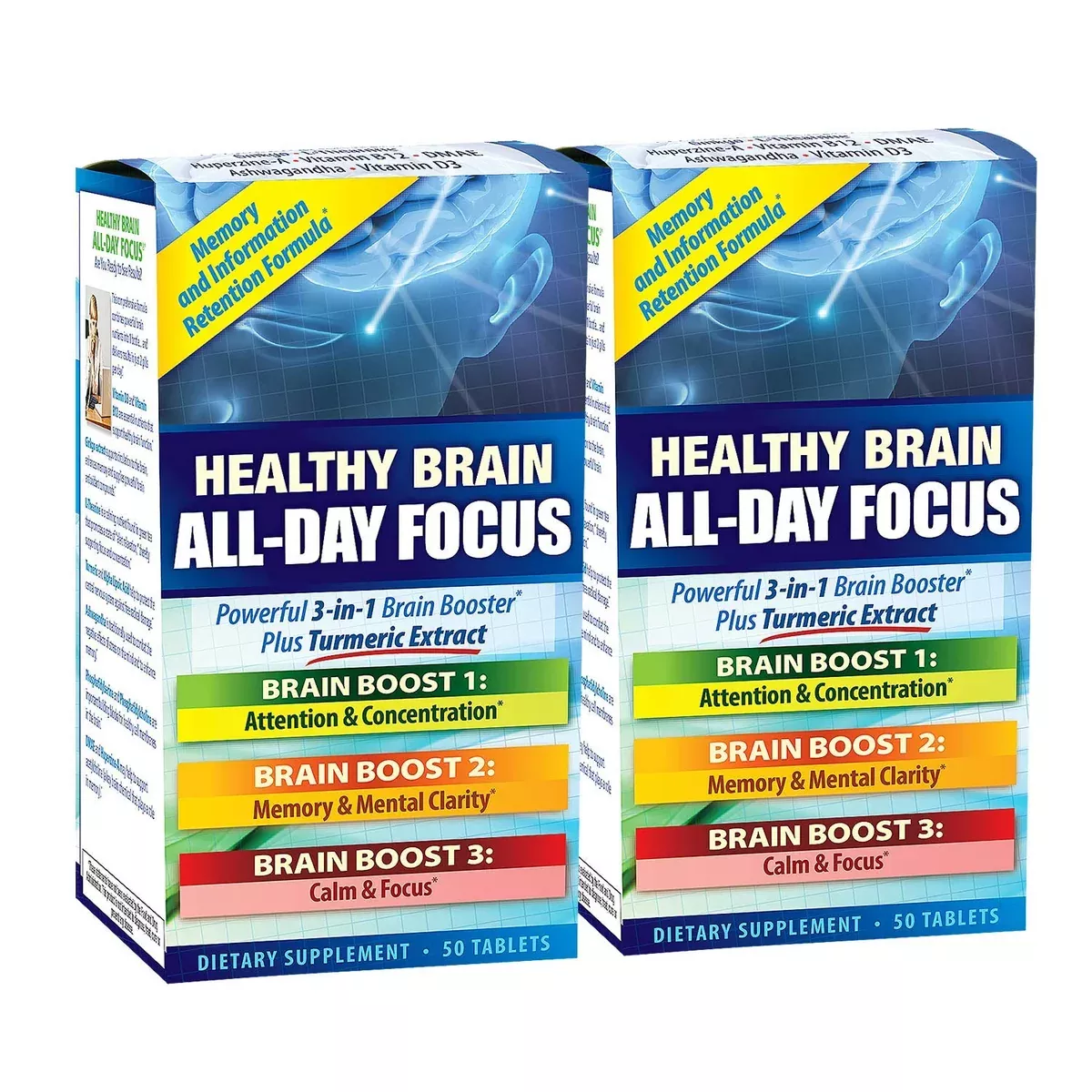 Applied Nutrition Healthy Brain All-Day Focus – Dietary Supplement