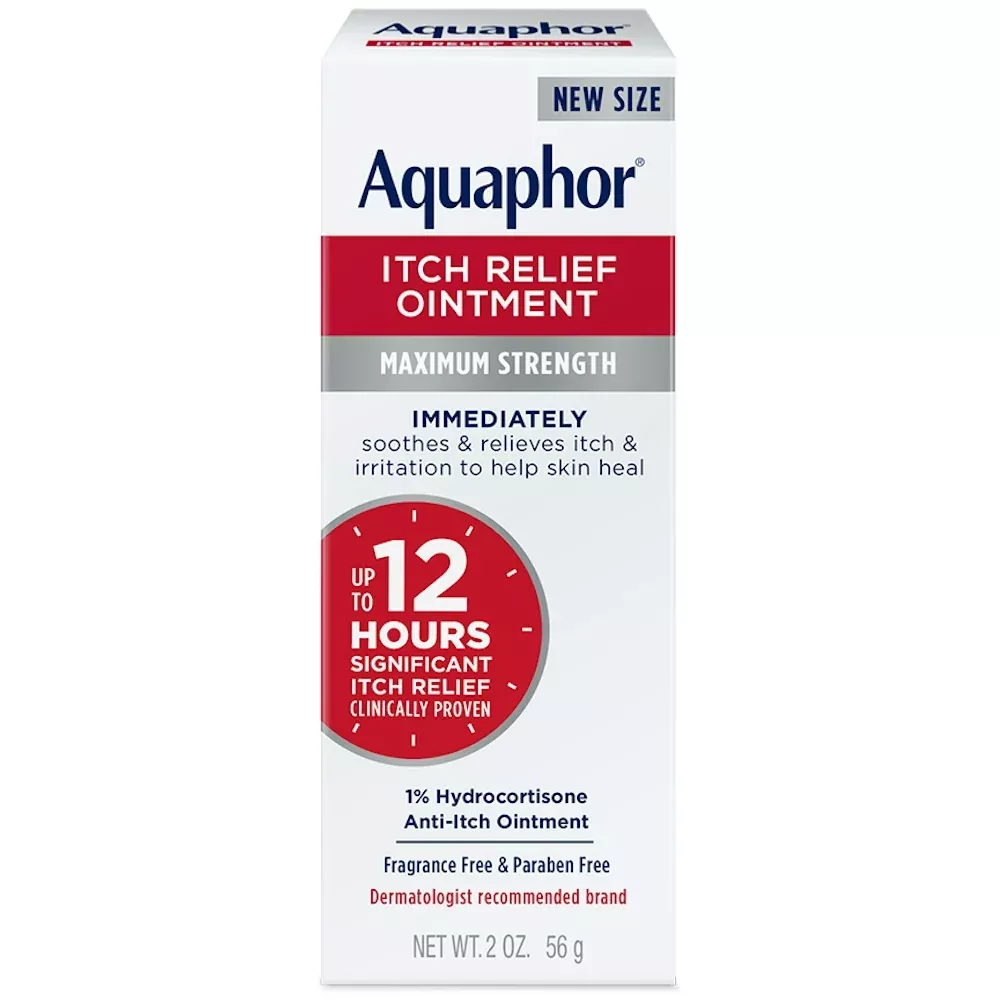 Aquaphor 1% Hydrocortisone Itch Relief Ointment – 2oz