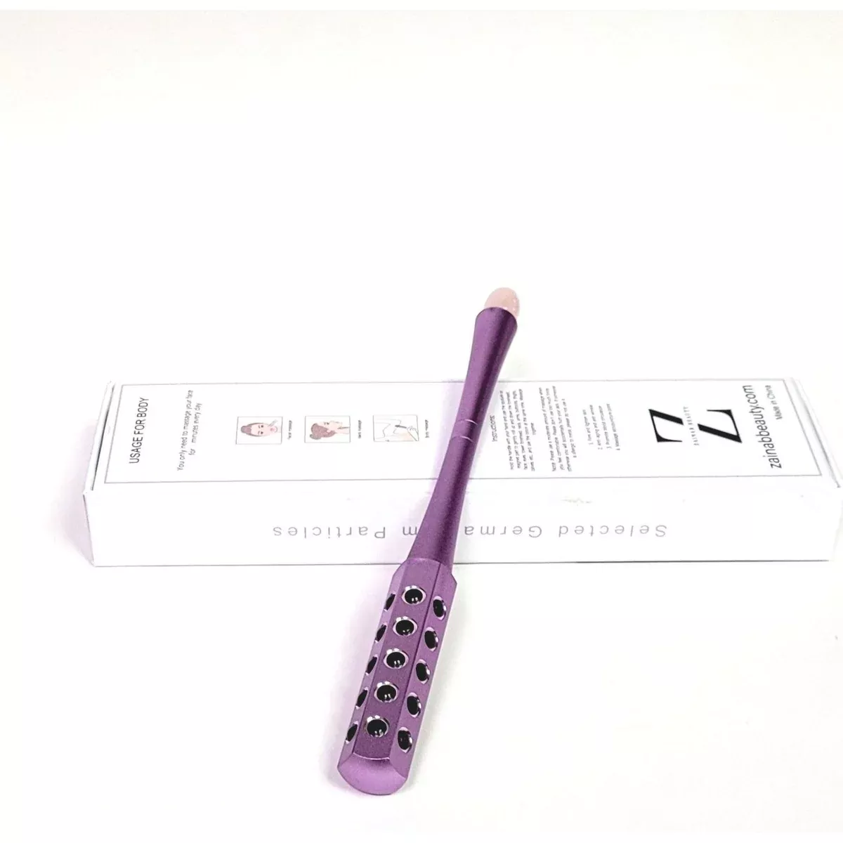 Aria Germanium Massage Roller with Rose Quartz stone