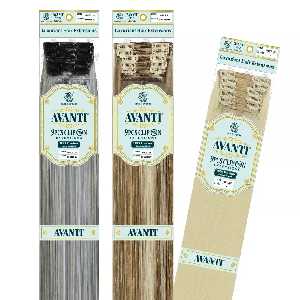 AVANTI – HUMAN BLEND HAIR CLIP-IN EXTENSION 18″