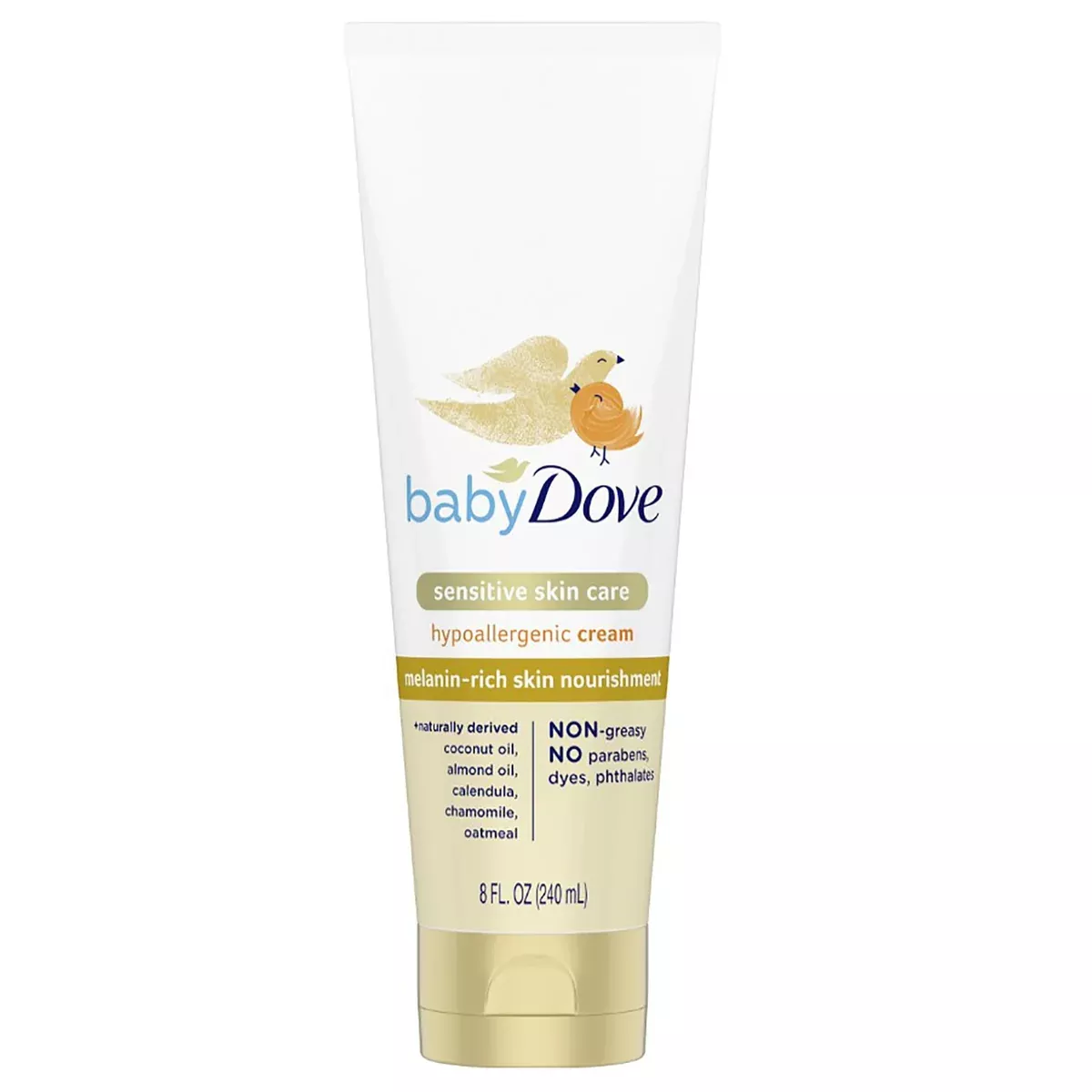 Baby Dove Sensitive Skin Care Hypoallergenic Cream, 8 Oz
