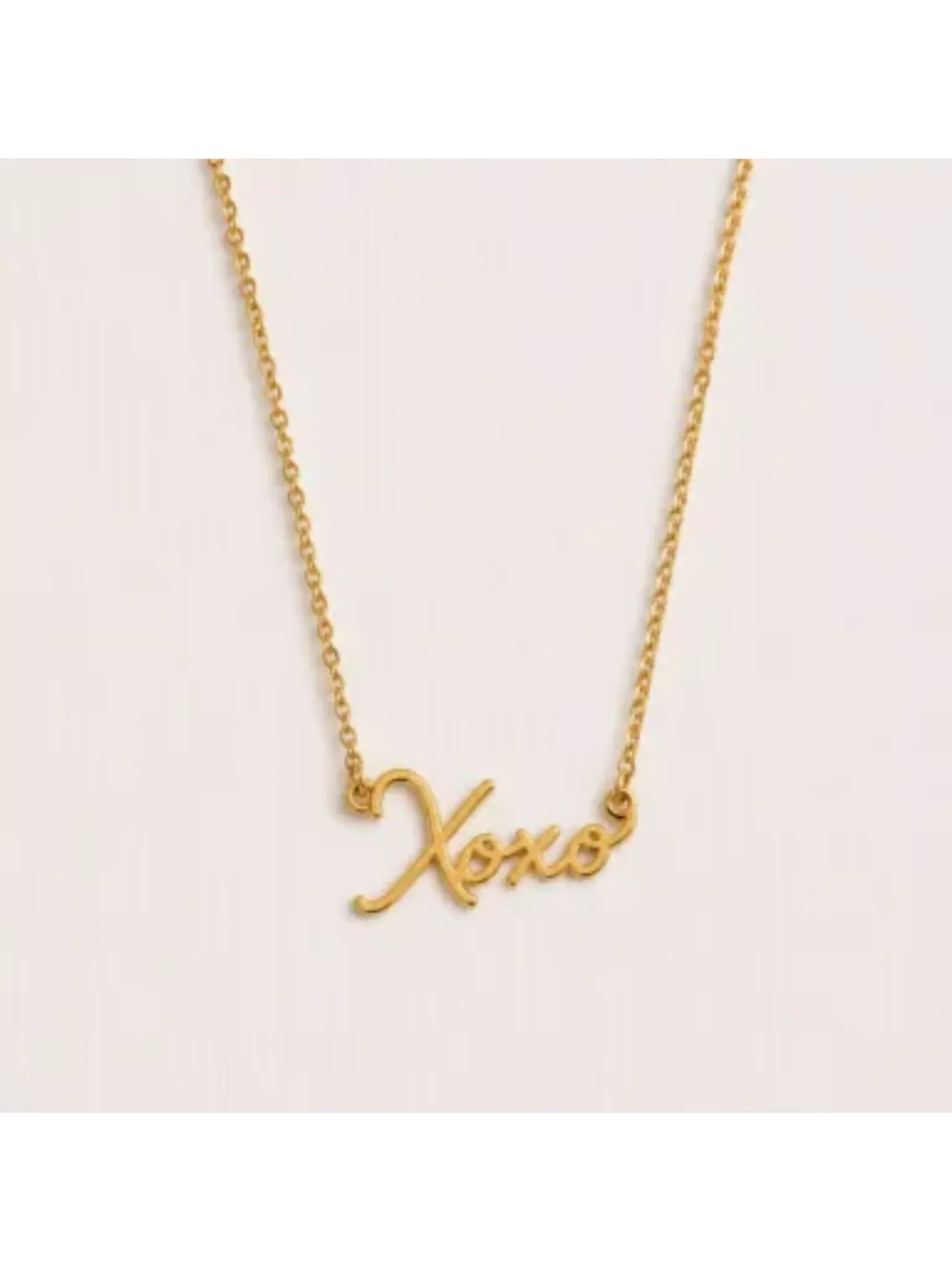 Bazou Xoxo Necklace Gold