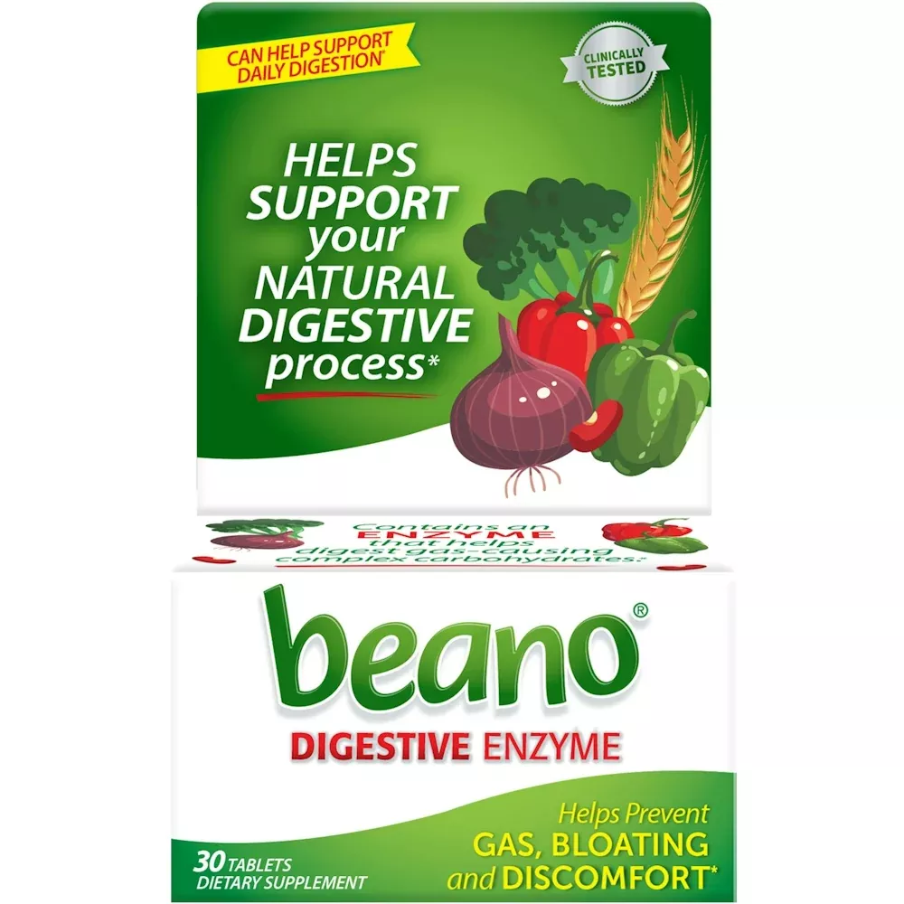 Beano Ultra Gas Prevention Tablets – Natural Enzyme Formula, 30 Count