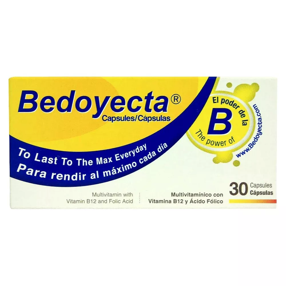 Bedoyecta GC Multivitamin – B-Complex with Vitamin C and Minerals – 30 ct Softgels