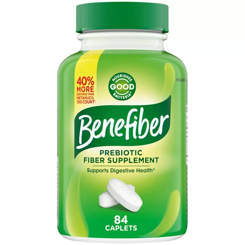 Benefiber Prebiotic Fiber Supplement – 84 Coated Caplets
