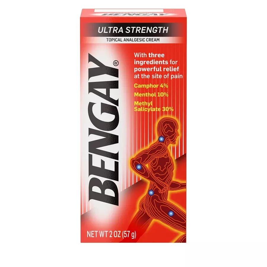 Bengay Ultra Strength Pain Relieving Cream – 2 oz (57g) – Non-Greasy Topical Analgesic