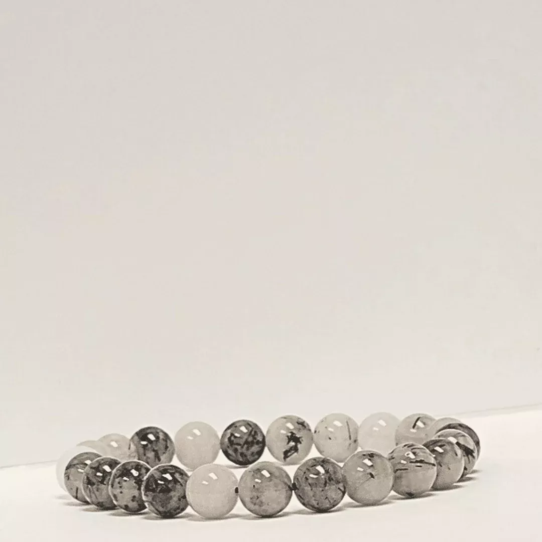 Black Hair Quartz Bracelet - Energy