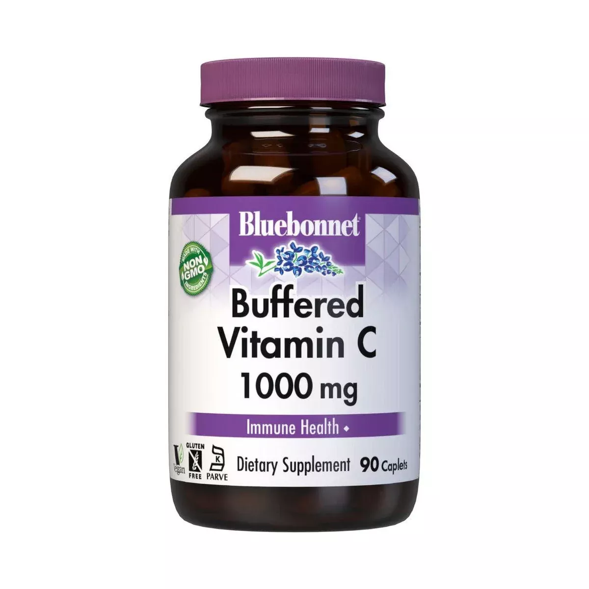 Bluebonnet Buffered Vitamin C 1000 mg, 90 Vegetables Capsules
