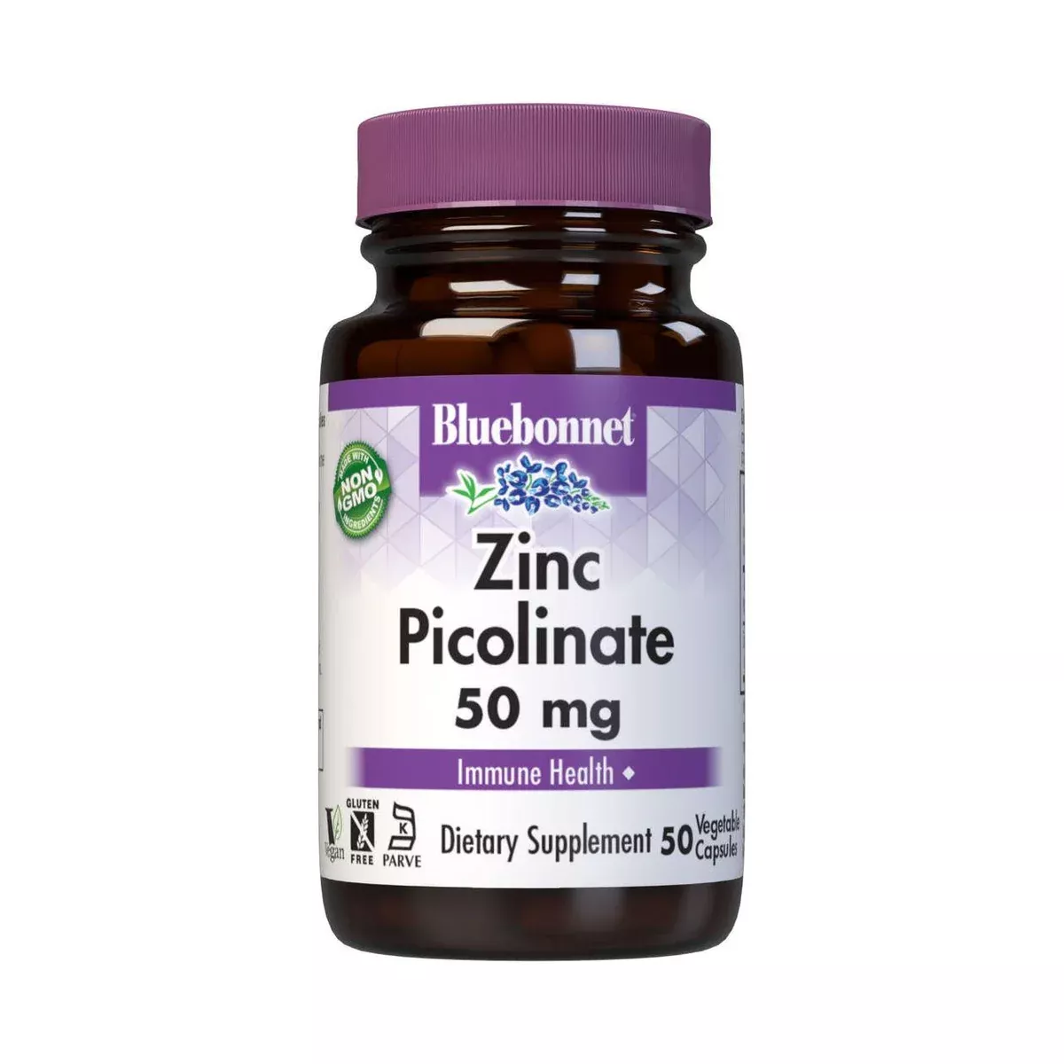 BlueBonnet Zinc Picolinate, 50 mg, 50 Vegetarian Capsules