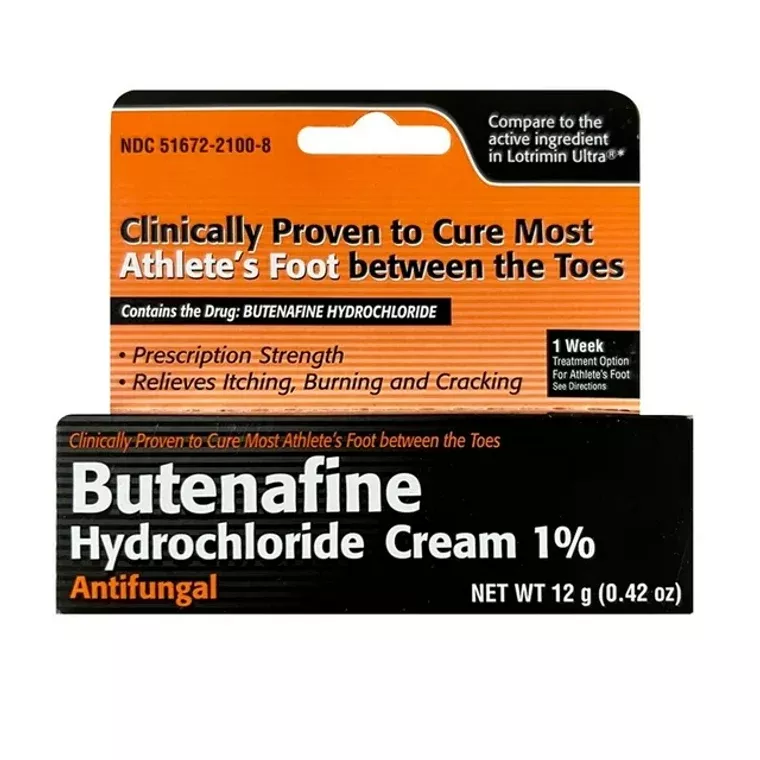 Butenafine HCl 1% Antifungal Cream, 12g Tube – Prescription Strength Relief
