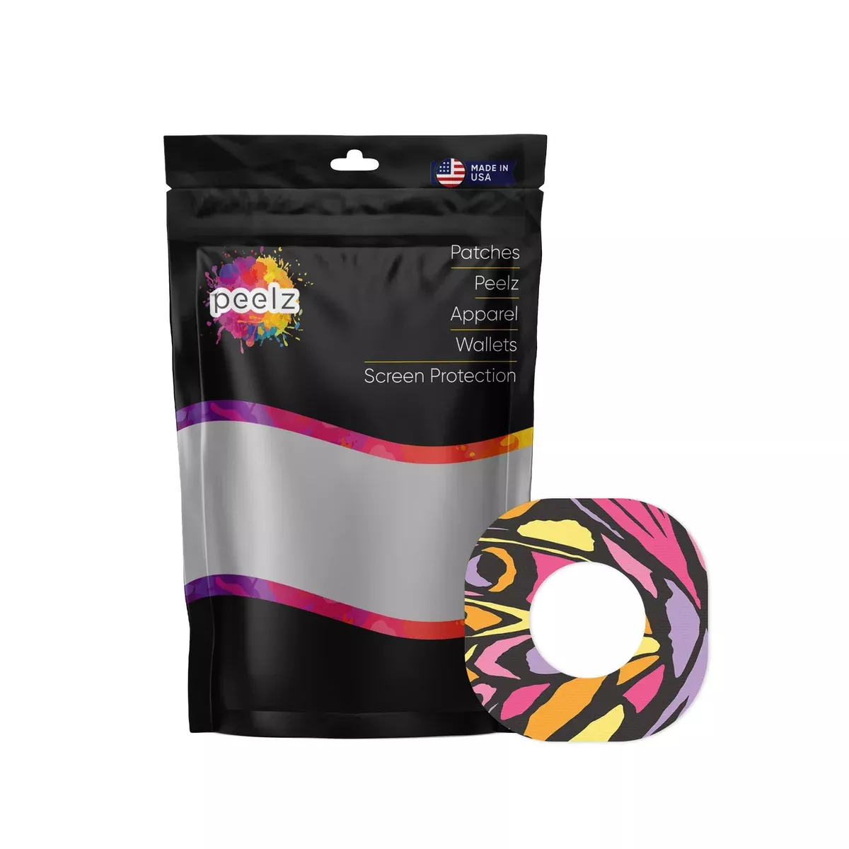 Butterfly Wing Dexcom G7 and Stelo Patch Tape - Pump Peelz