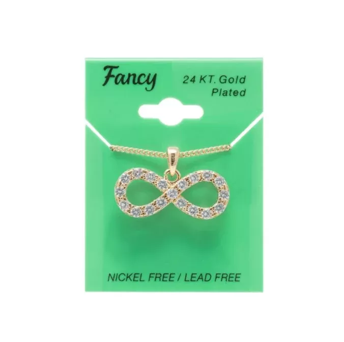 C&L – FANCY GOLD INFINITY CHARM NECKLACE (PNG4)