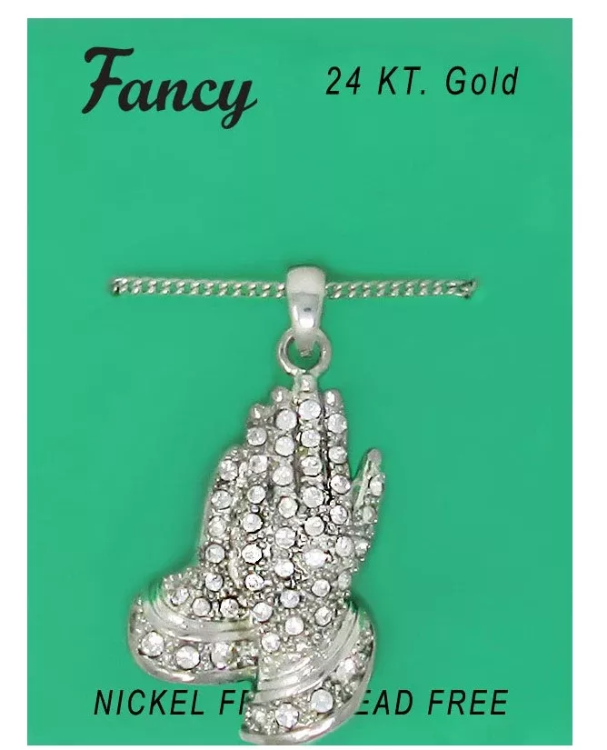 C&L – FANCY HANDS CHARM NECKLACE (PNS5)