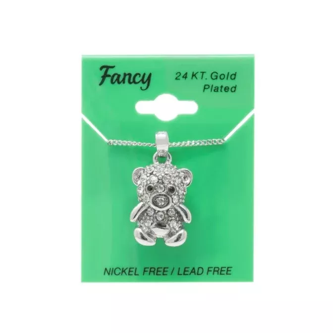 C&L – FANCY TEDDY BEAR NECKLACE (PNS12)