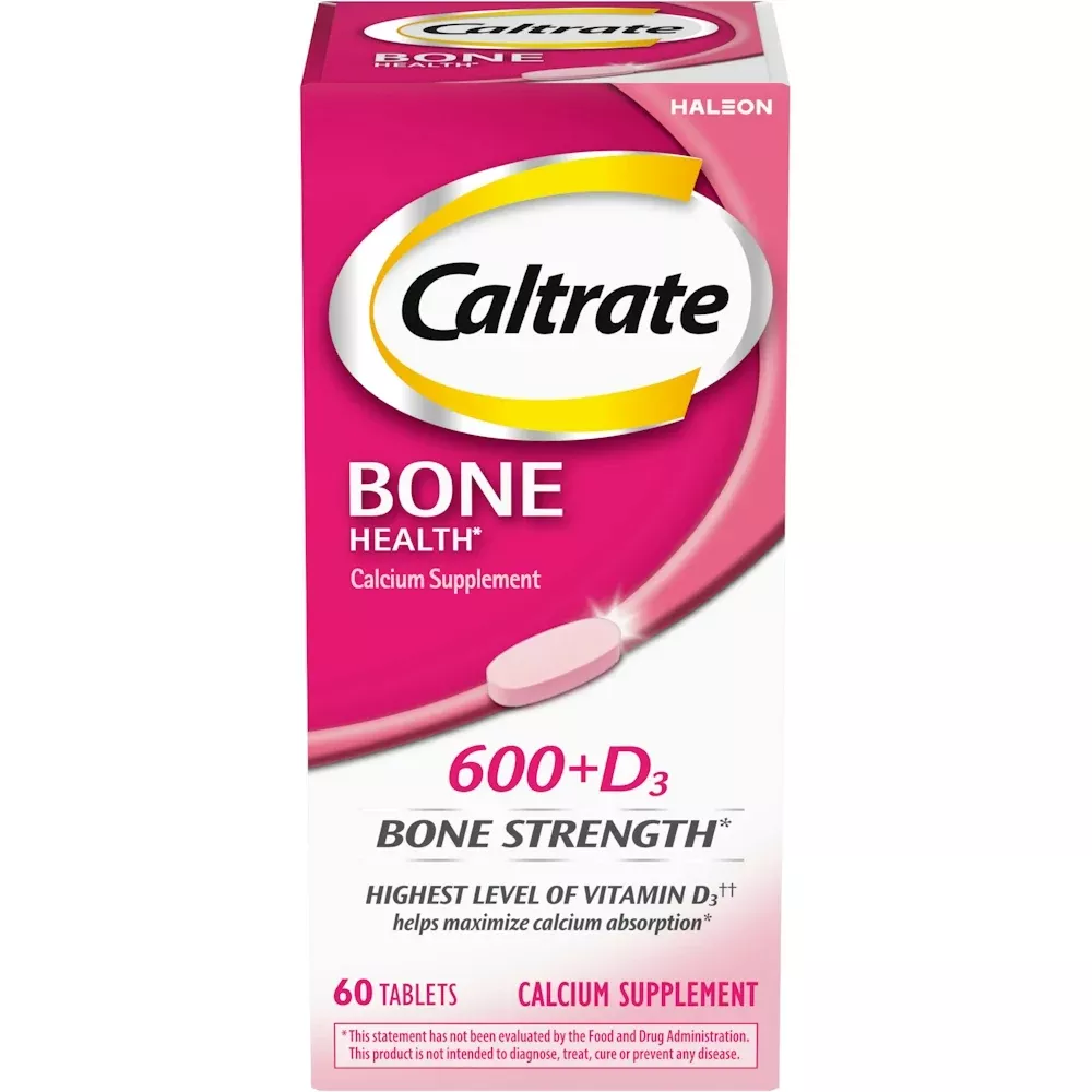 Caltrate 600 Plus D3 Calcium And Vitamin D Supplement Tablets, Bone Health Supplements For Adults