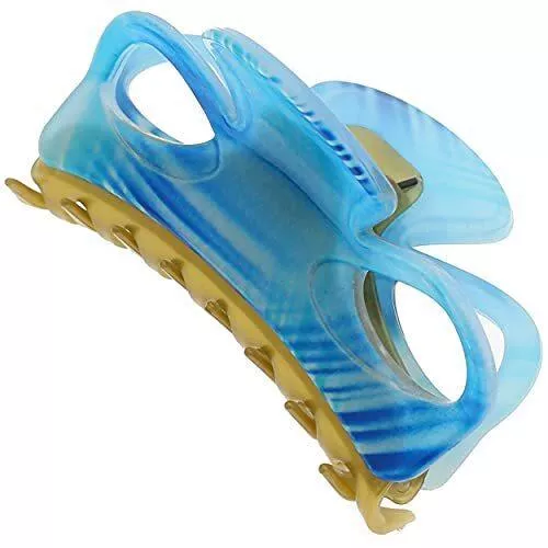 Camila Paris CP3240 French Hair Clip For Women Blue Girls Hair Claw Clips Jaw Fashion Durable And Styling Hair Accessories For Women Strong Hold No Slip Grip Made In France