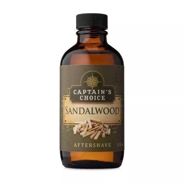 Captain’s Choice Sandalwood Aftershave 4 Oz