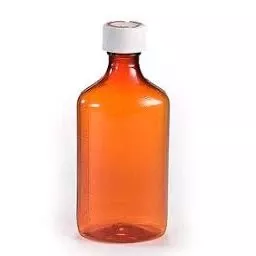 Centor 16 oz Amber Graduation Oval Bottles with Clic-Loc Caps – 36 Count