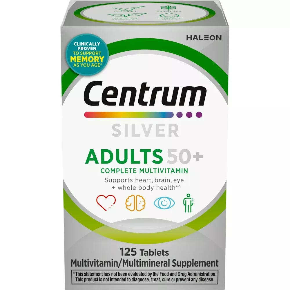 Centrum Silver Multivitamin for Adults 50 Plus – 125 Tablets