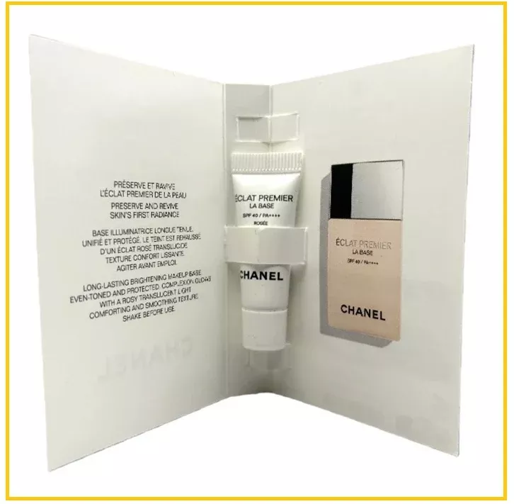 CHANEL ECLAT PRIMER MOISTURIZING LA BASE #ROSE 2.5ML Sample