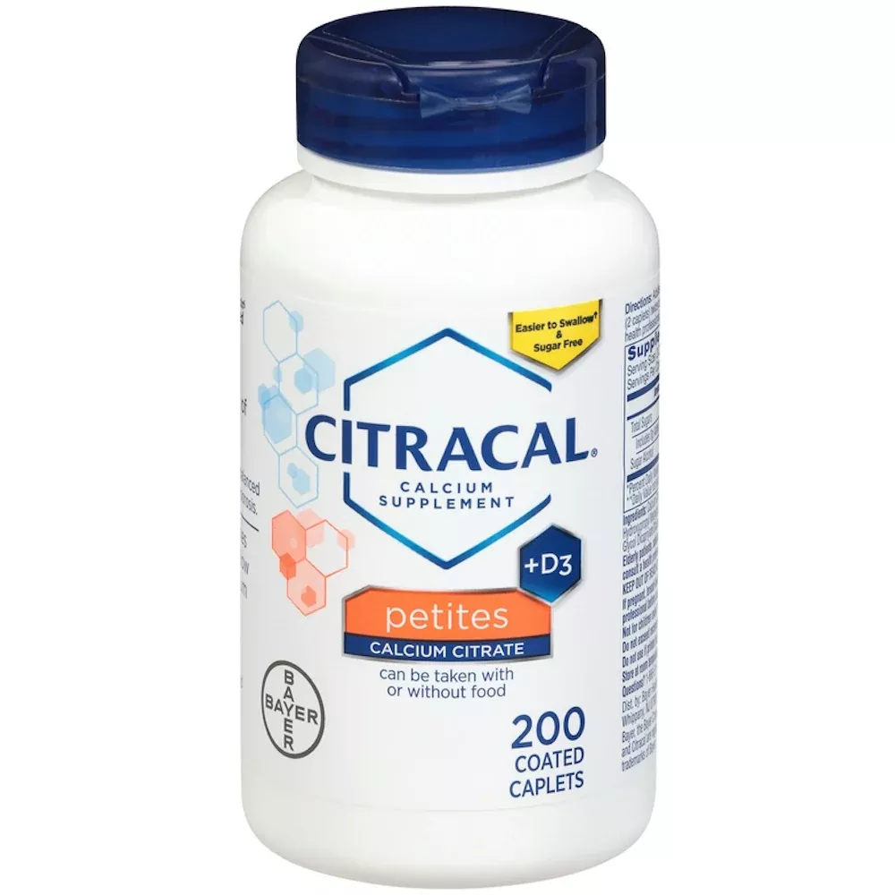 Citracal Petites Calcium Citrate Supplement with Vitamin D3, 200 Coated Caplets