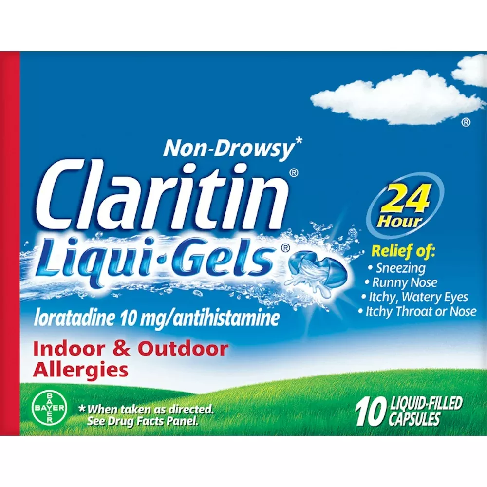 Claritin 24-Hour Non-Drowsy Allergy Relief Liqui-Gels – 10 ct