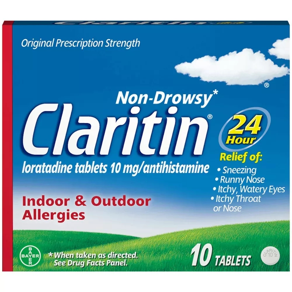 Claritin 24-Hour Non-Drowsy Allergy Relief Tablets – 10 ct