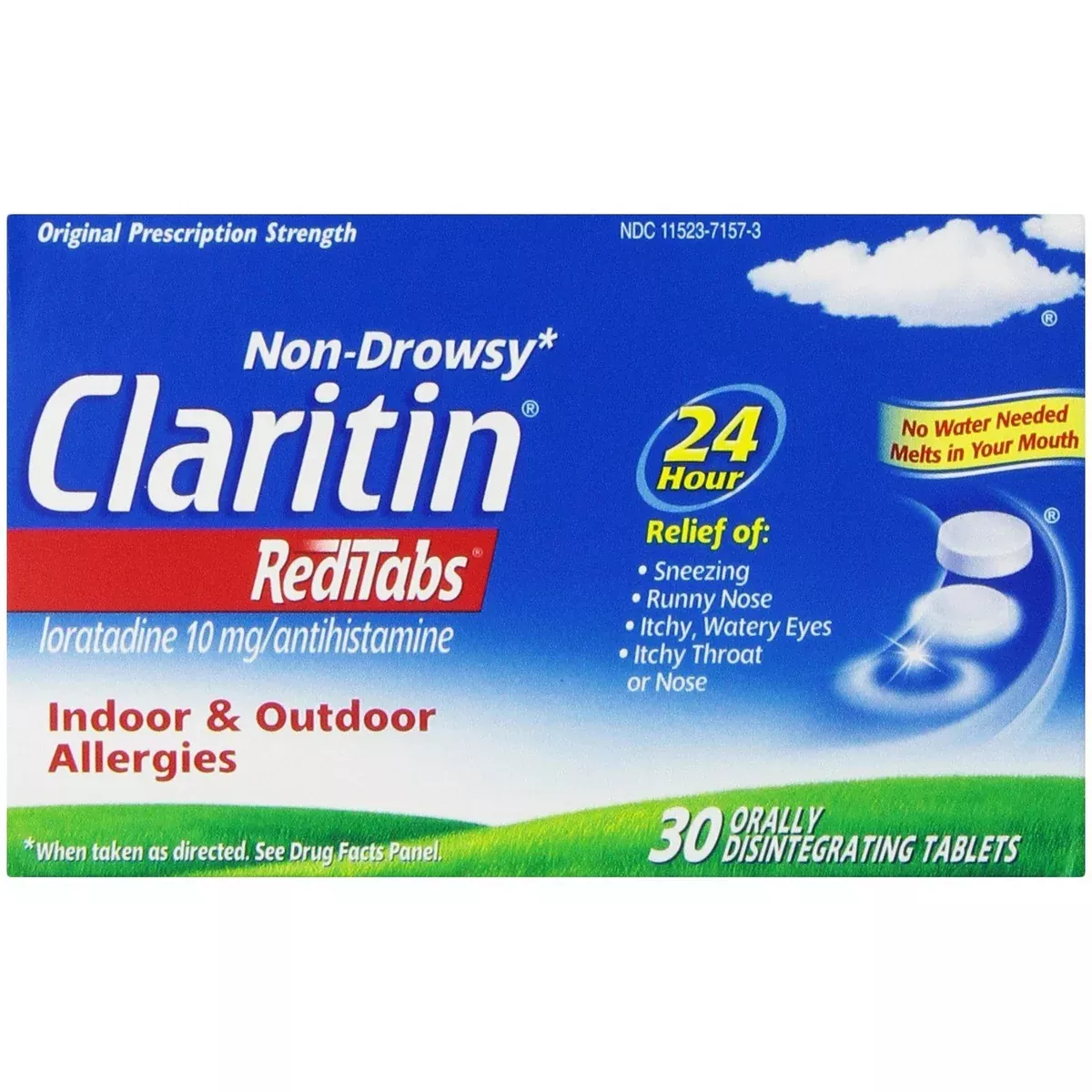 Claritin RediTabs Indoor & Outdoor Allergies Orally Disintegrating Tablets, 10 Mg