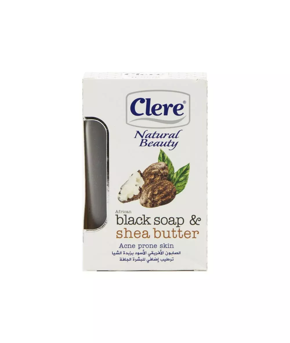 Clere Soap[African Black Soap&Shea Butter] 5.2Oz